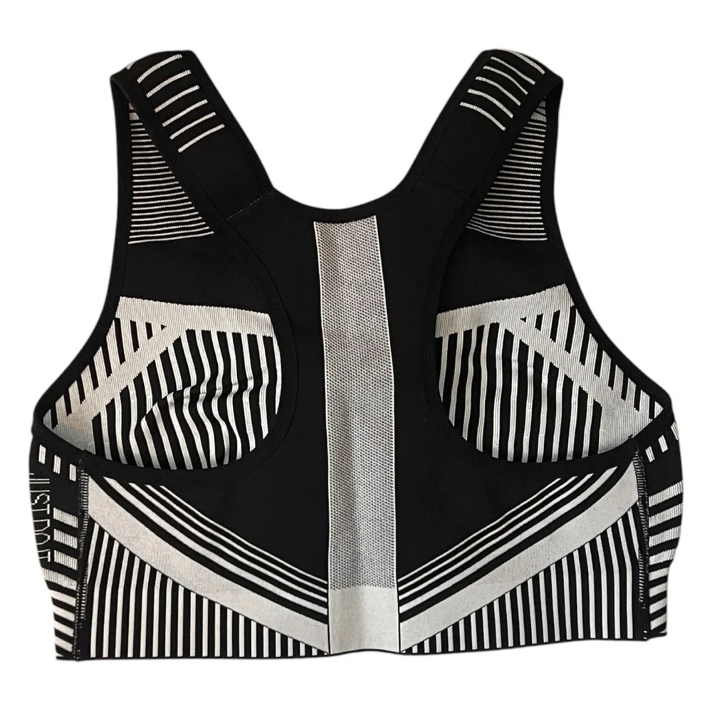 Nike‎ Striped Black and White Sports Bra